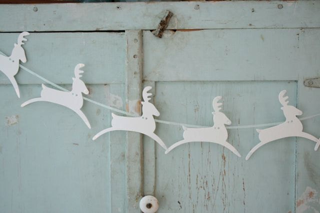 reindeer garland bunting
