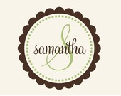 Custom Monogram - Your Choice of Color and Design - Vinyl Wall Decal