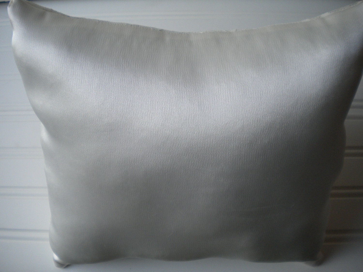 Peach Peony Ring Bearer Pillow with Vintage Lace