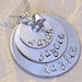 Triple Stack Hand Stamped Sterling Silver necklace