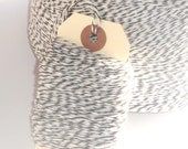 BULK SALE Dark Brown and White Bakers Twine 100 yards
