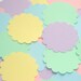 Pastel 2 Inch Scallop Circle Cardstock Punches 25pcs