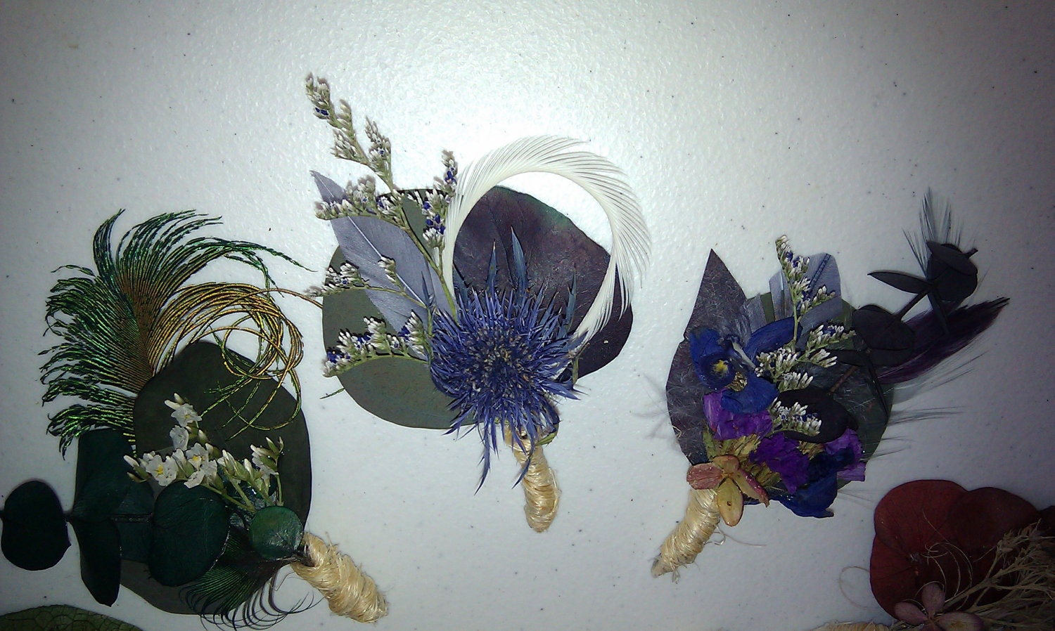 Natural Boutonniere You Pick Style and Color - Rustic, Woodland, Ecofriendy
