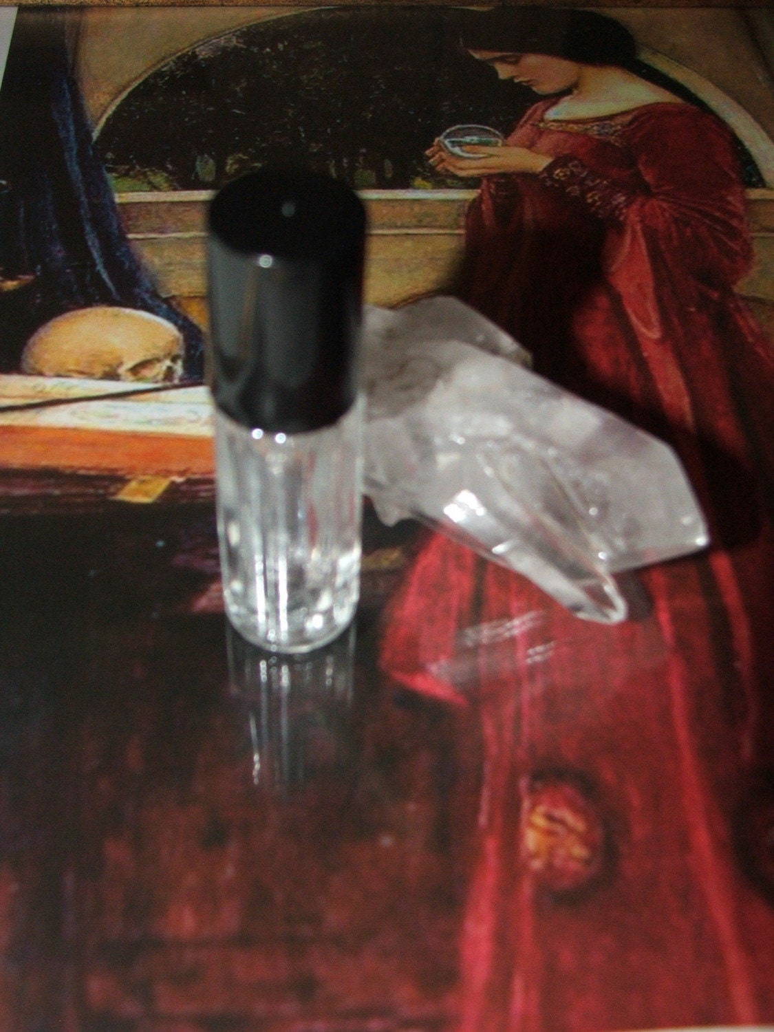 Three-Fancy Little Glass Roller Bottles1/2 dram-FREE SHIPPING