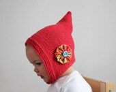 Direct Download PDF Knitting Pattern - Pixie Bonnet Knitting Pattern - DIY Baby and Toddler - Modern Take on Classic Vintage Style