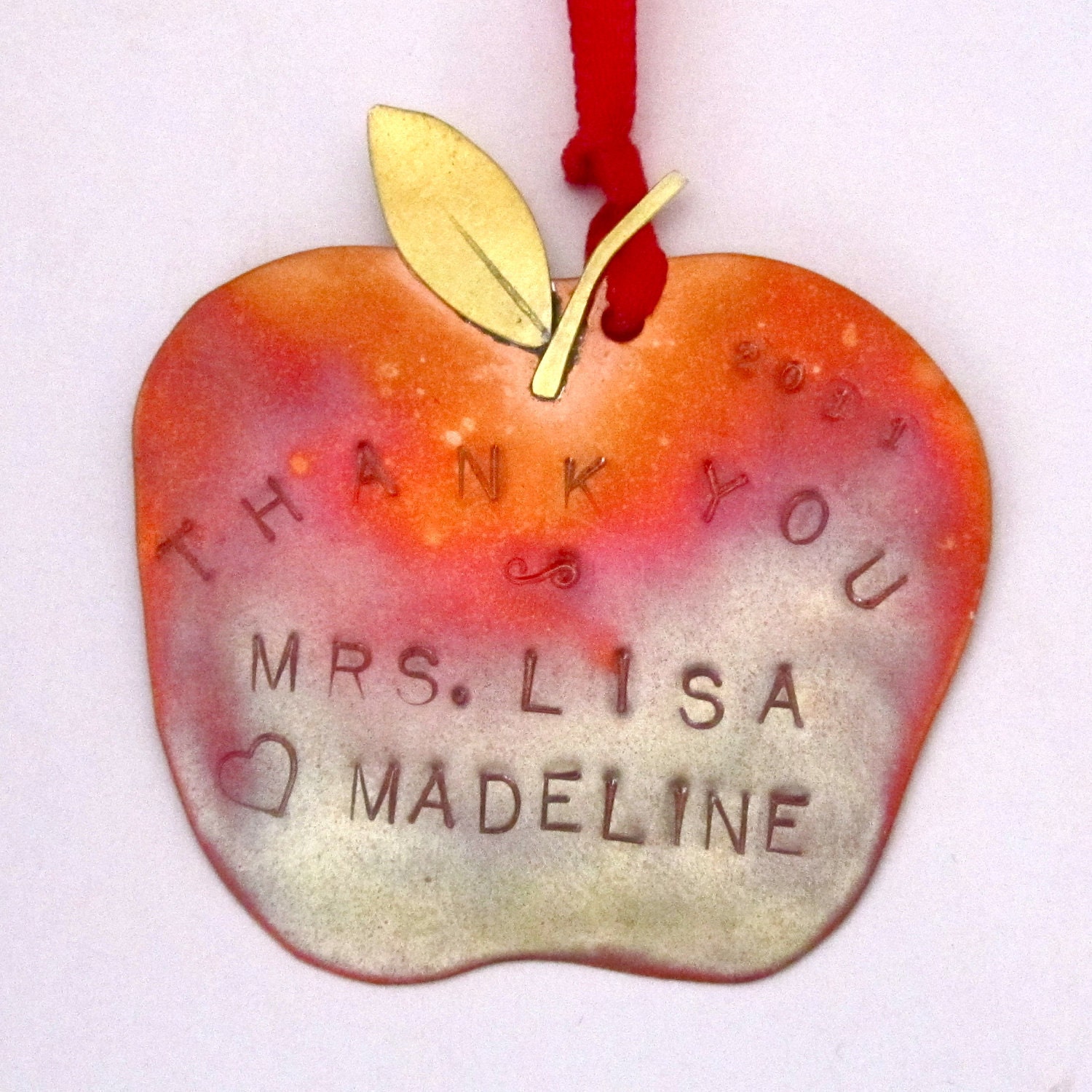 Thank You Apple Ornament Teacher Gift Back-to-School