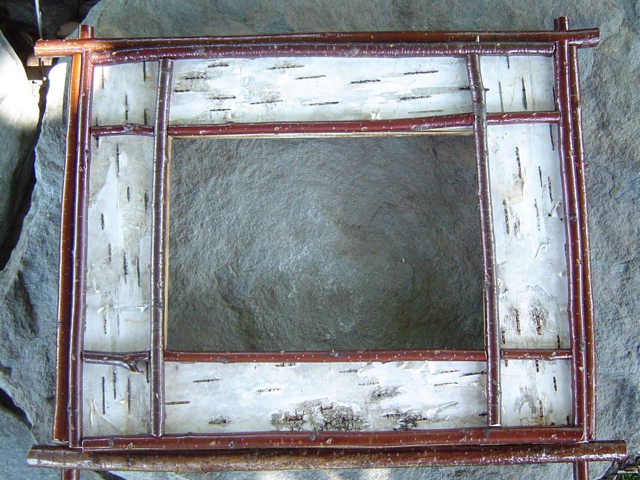 11x14 White Birch Bark Picture Frame