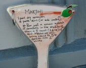 Martini Recipe Cards in Watercolors
