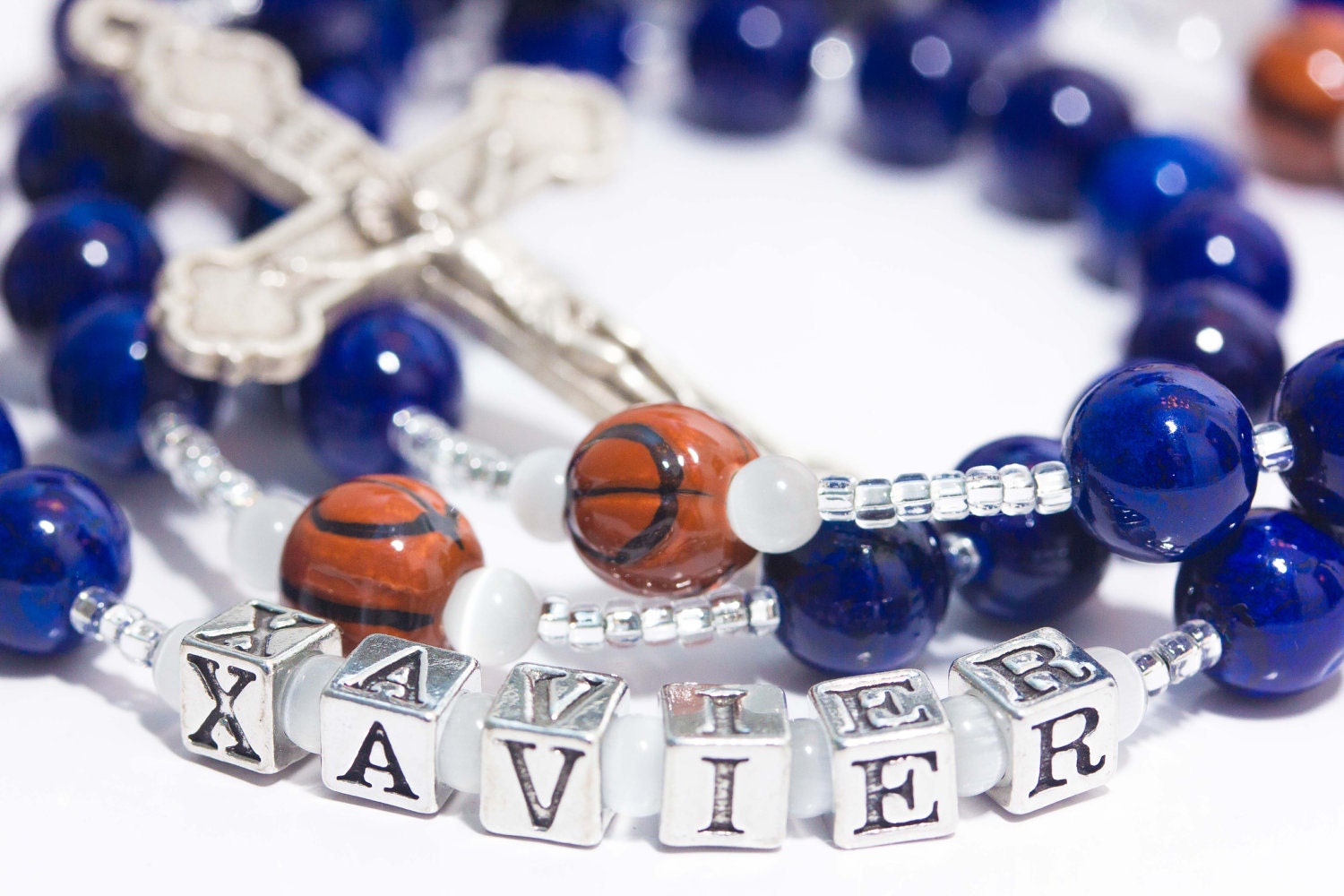 Personalized Basketball First Communion Rosary