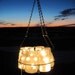 Frosted Mason Jar Chandelier Lighting 6 Antique Ball Pint Jars Vintage Canning Basket, Enamel Canner, Weddings, Home Decor, Original Design