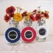 Red White Blue Chalkboard Charms 6 Mason Jar Tags, Patriotic, Country Fair Decor, Upcycled Recycled Award Ribbons
