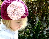 The Pink Polka Dot Beanie...Infant/Newborn Photographer Prop