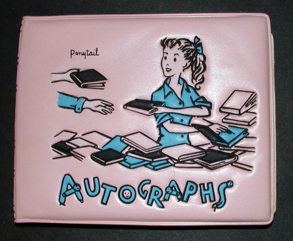 PINK PONYTAIL 1959 Autograph Book