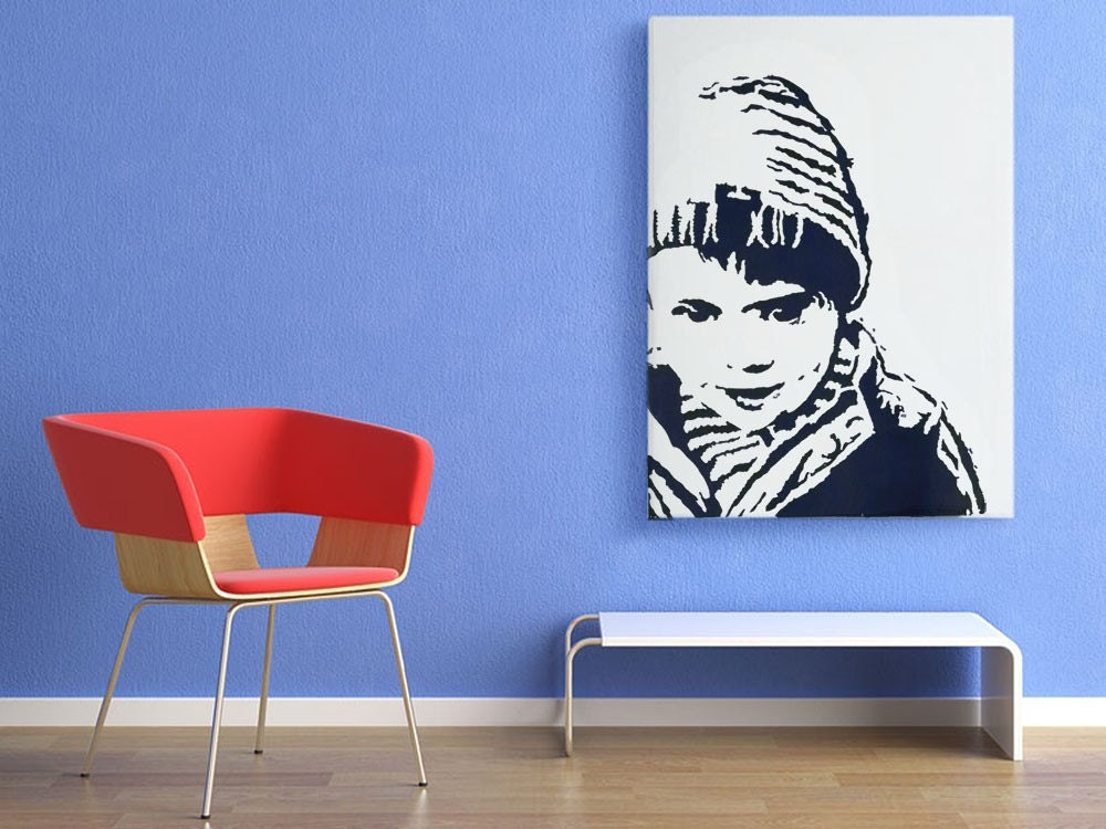Child Portrait: Custom made from your photos -  DEPOSIT - free shipping USA, UK, Canada, Australia