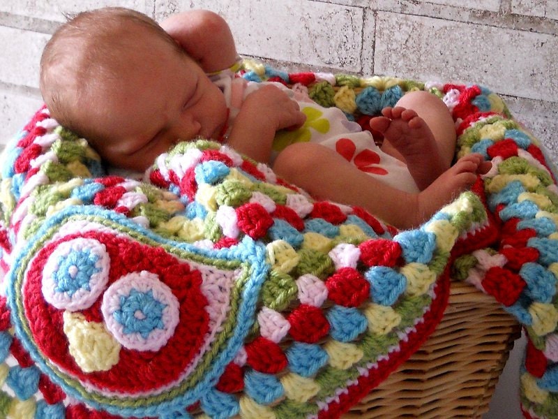 Baby Blanket Custom Owl Granny