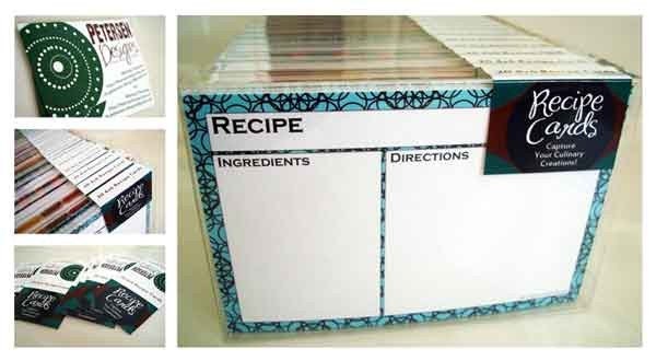 Recipe Card Sampler Pack - Your choice of 50 4x6 extra heavyweight recipe cards