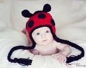 Instant Download Crochet Pattern - Lady Bug Hat