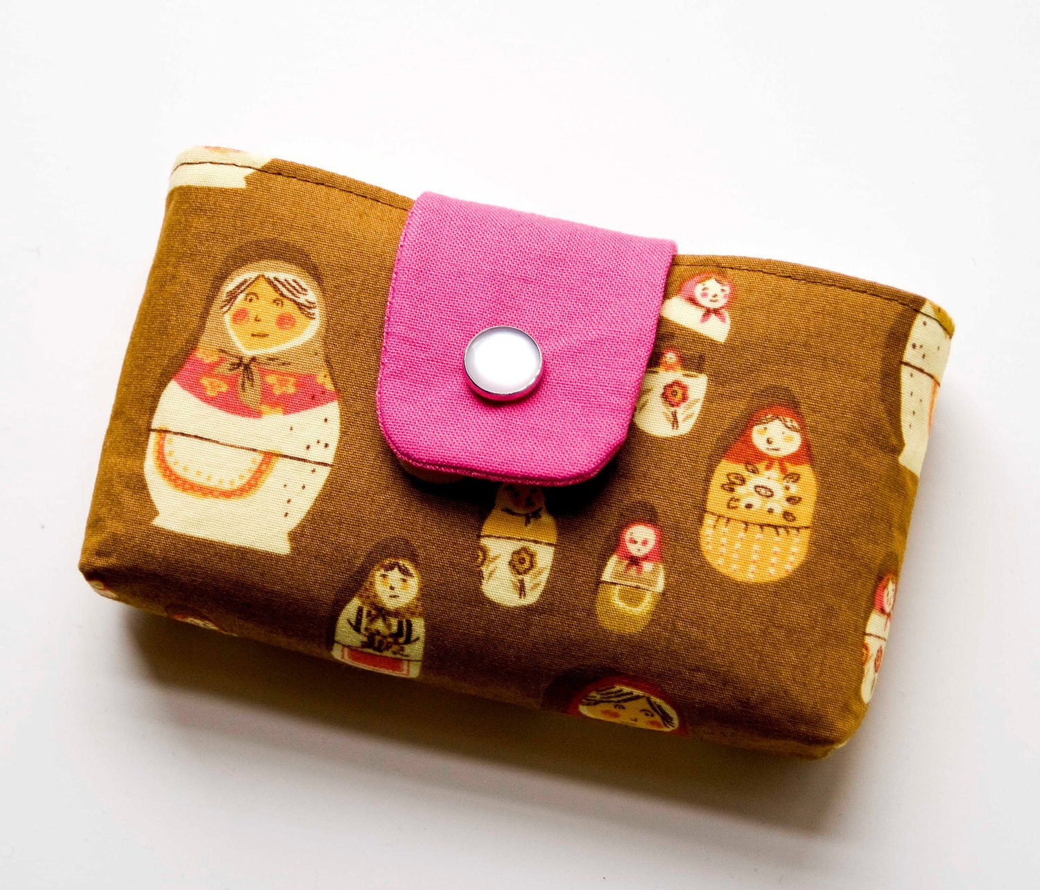 Brown Matryoshka Snappy Tissue Cozy