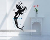 Wall Decal Wall Sticker Mural Kids Sticker Home Wall Decor Vinyl Sticker Graphic--MERMAID