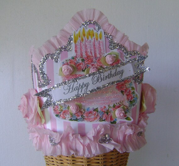 Birthday Crown - Hat - HAPPY BIRTHDAY or anything you want- adult or child Il_570xn