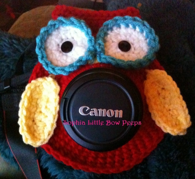 Owl Camera Lens Buddy with Squeaker