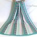 Reserved for Cynthia - Mermaid Dreams Throw / new / handmade / afghan blanket / green / pink / coral / sea shell / baby / spring / unique