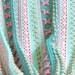Reserved for Cynthia - Mermaid Dreams Throw / new / handmade / afghan blanket / green / pink / coral / sea shell / baby / spring / unique