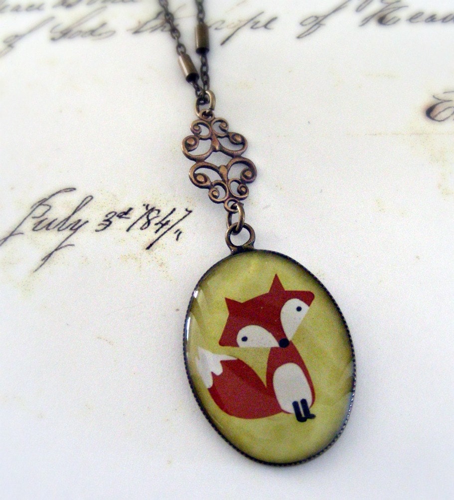 Fox Necklace - Woodland Vintage