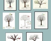Printable WEDDING TREE (PDF) Poster file- Your design color and size