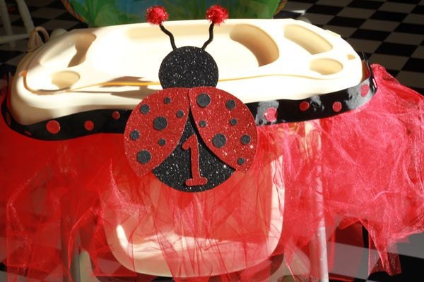 Ladybug Highchair Tutu
