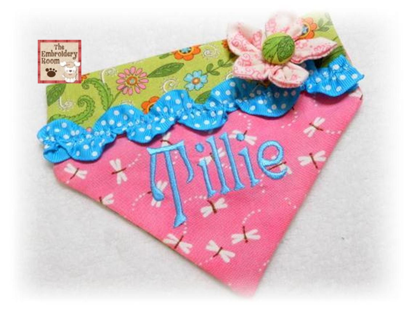 Dog Bandana- TILLIE   Sizes large or xlarge