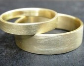Wedding Band Set  -  Wedding Rings - Classic 18k Gold Wedding Bands