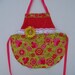 BLING with Pink and Green Flower Apron - LAST CHANCE
