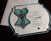 5" by 7" Corset Lingerie or Bachelorette Party Invitation