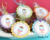 Ice Cream Party, Favor Tags, personalized set of 12 Il_170x135