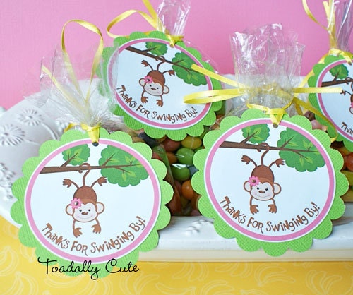 Little Monkey, Favor Tags, set of 12 Il_170x135
