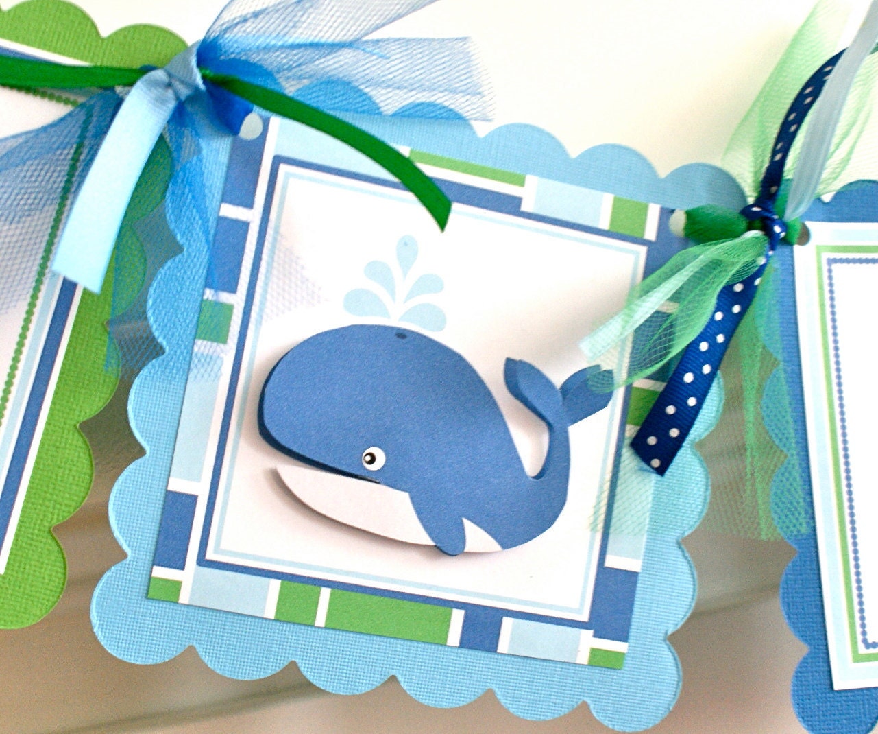 Nautical Whale, Age Banner Il_570xn