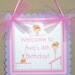 Gymnastics, Favor Tags, personalized set of 12
