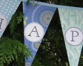 Happy Anniversary Banner Party Decoration / Garland /  Bunting / Pennant