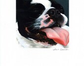 Limited edition giclee print, "Happy Frenchie" signed