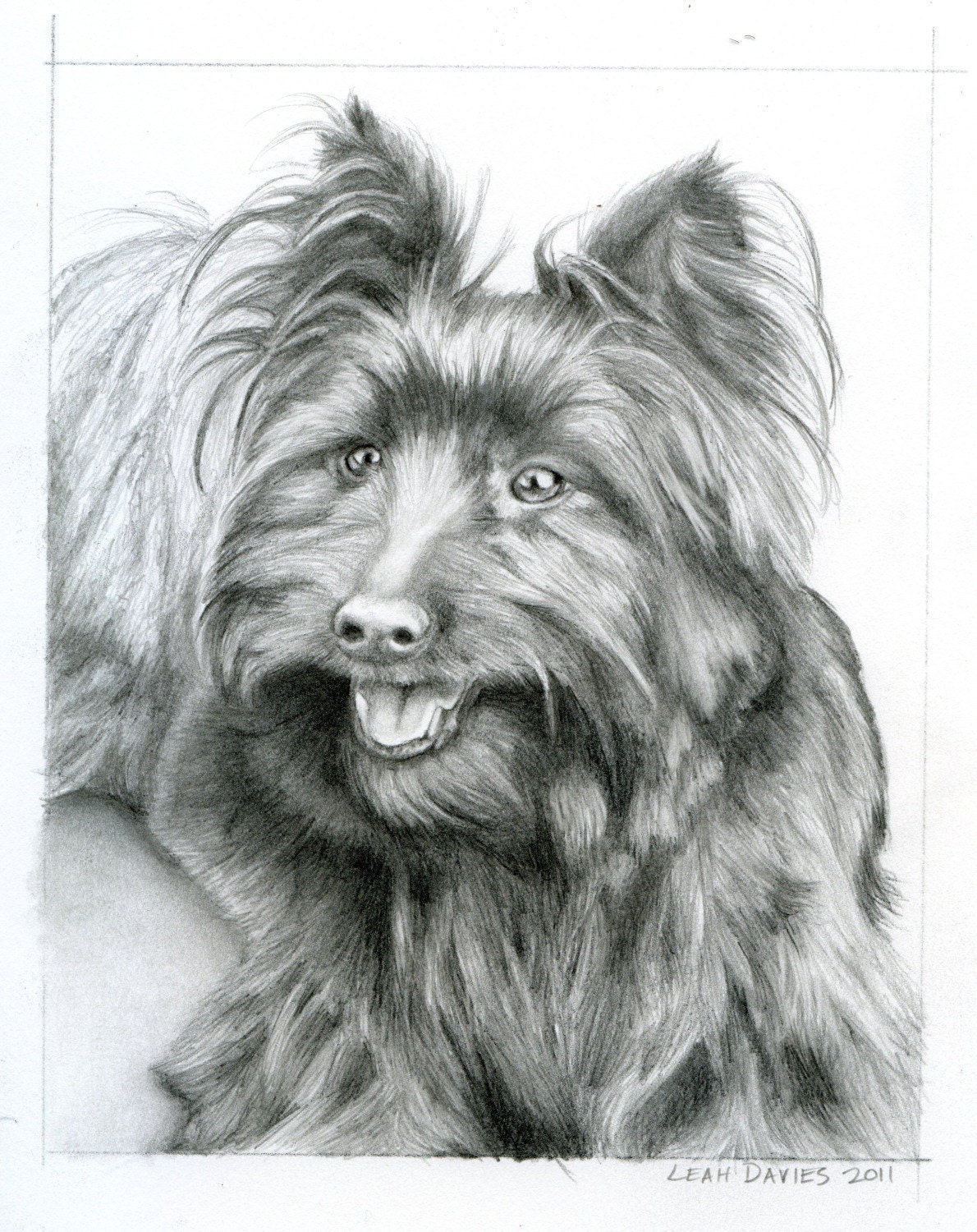 Hand Drawn Portrait in Graphite - 5x5 or 5x7