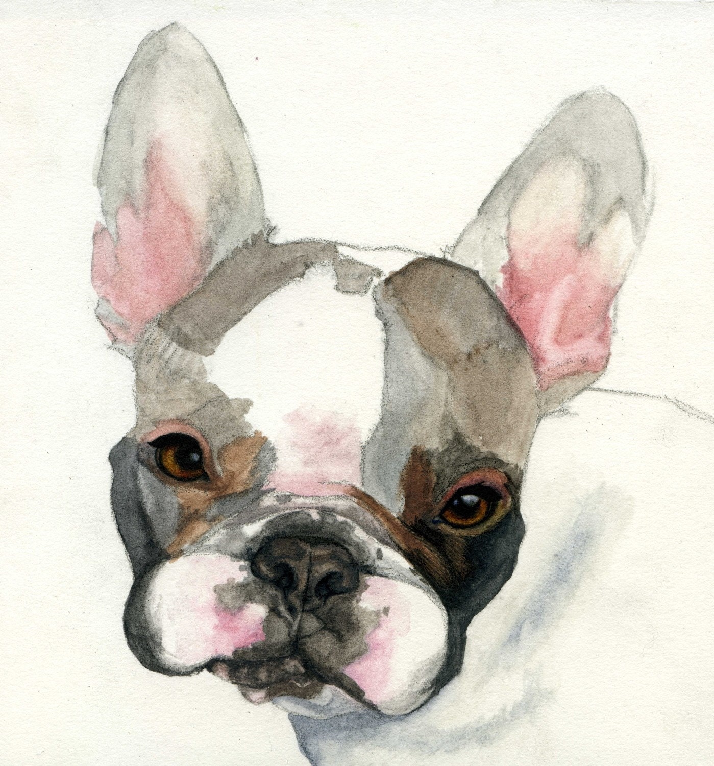 Custom Hand Painted Gouache Portrait - 8x8 or 8x10