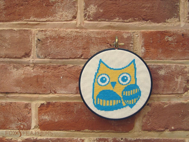 Little Owl PDF Cross Stitch Pattern