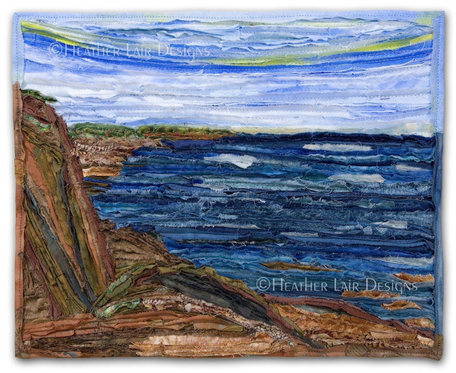 Art Quilt-Fossil Hunting