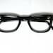 Vintage 50s Mens EyeGlasses. Black Horn Rim Mad Men Frames Glasses.
