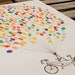 Medium Tandem Bike balloon, The Original guest book fingerprint balloon (ink pads available separately)