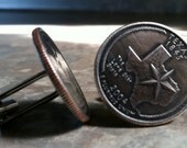 Texas State Quarter Cufflinks cuff links jewelry by Custom Coin Rings