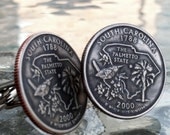 South Carolina State Quarter Cufflinks jewelry by Custom Coin Rings