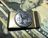 Money Clip with New York State Quarter by Custom Coin Rings