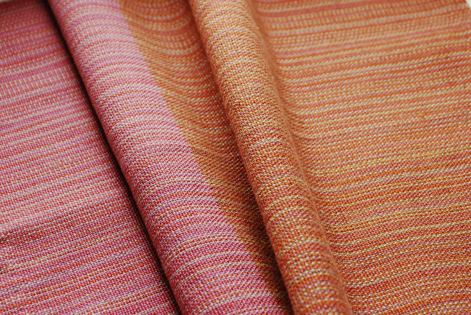 Pumpkins and Pink Lemonade Handwoven Tea Towel in Cotton/Linen